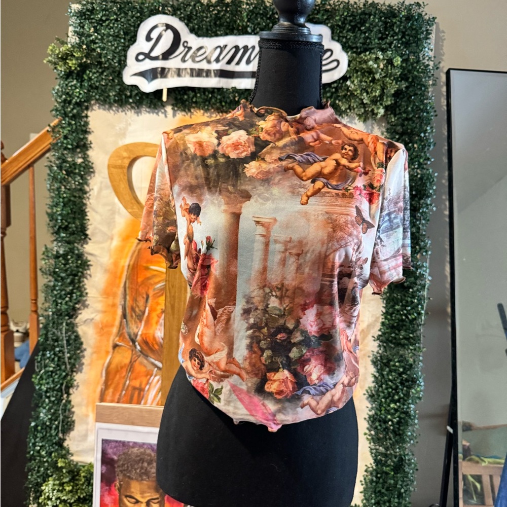 Artistic Print Women's Top